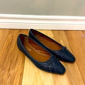 Brand New Navy Quilted Ballerina Flats
